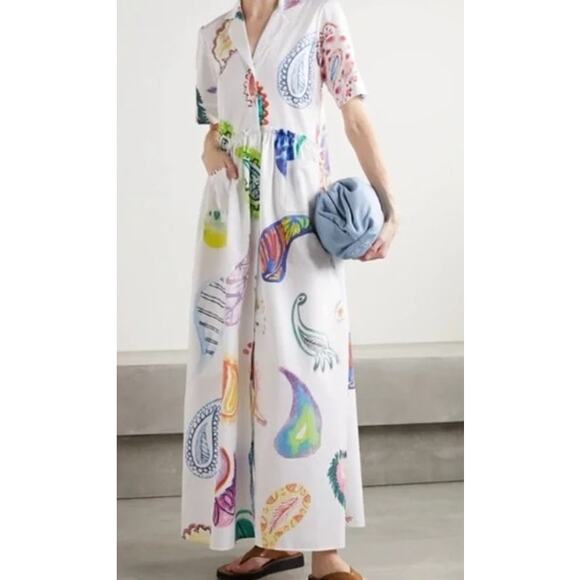 Rosie Assoulin Paisley Dress Maxi Medium - Picture 2 of 11
